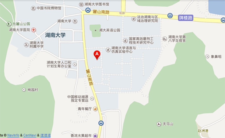 湖南工商大学手绘地图图片